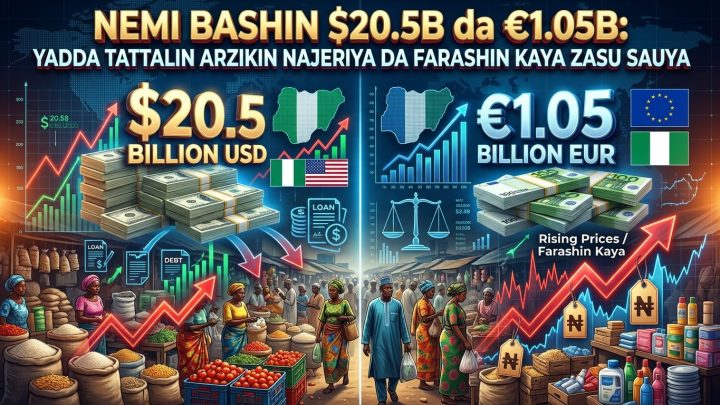 Nemi Bashin $20.5B da €1.05B: Yadda Tattalin Arzikin Najeriya da Farashin Kaya Zasu Sauya