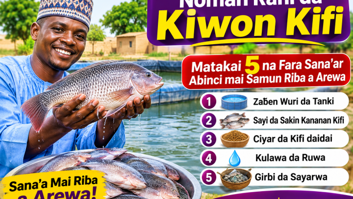 Noman Rani da Kiwon Kifi: Matakai 5 na Fara Sana’ar Abinci mai Samun Riba a Arewa