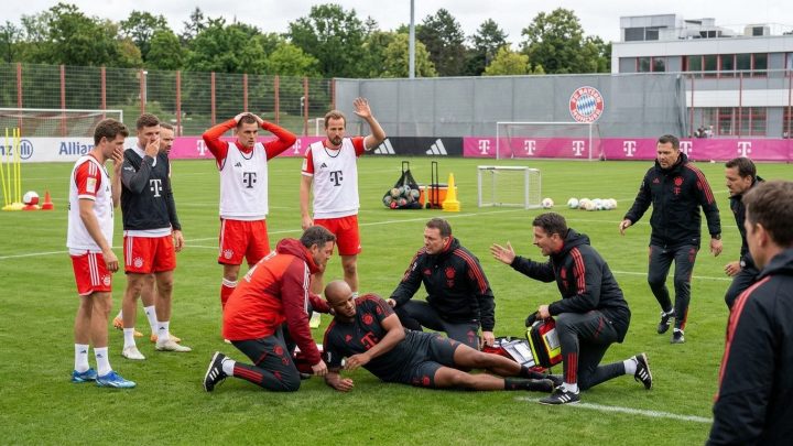 Tashin Hankali a Bayern Munich: Vincent Kompany Ya Yanke Jiki Ya Faɗi a Atisaye